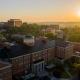 View of UGA campus at sunset